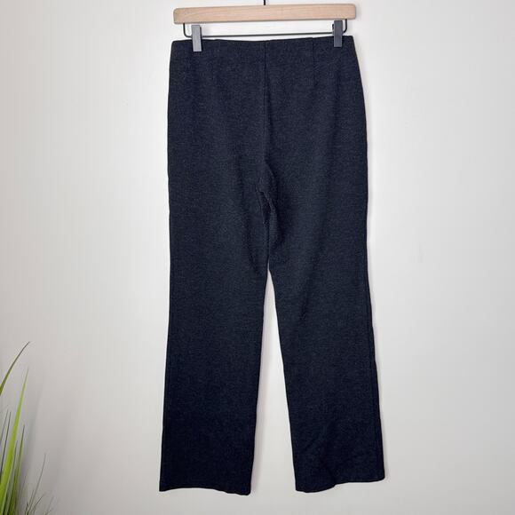 Eileen Fisher Washable Packable Straight Leg Stretch Pants XS Heather Black - Picture 5 of 7